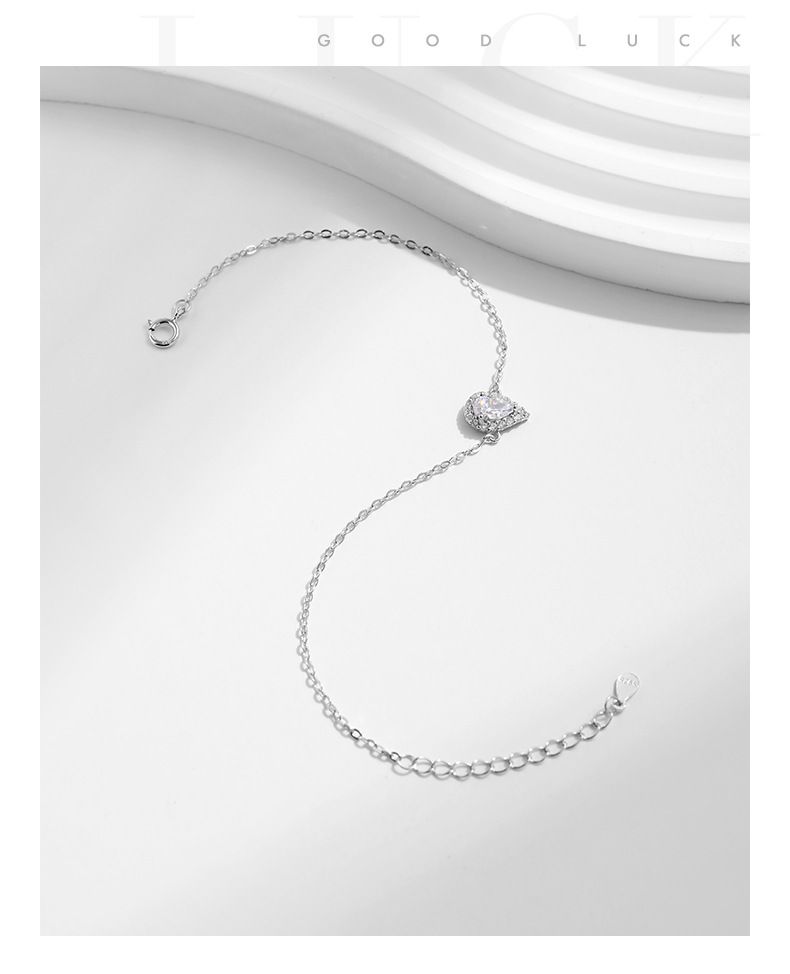 Bracciale in argento sterling S925 con diamanti e zirconi a goccia, alla moda e versatile, stile leggero e lussuoso, gioiello da mano_voghion.com