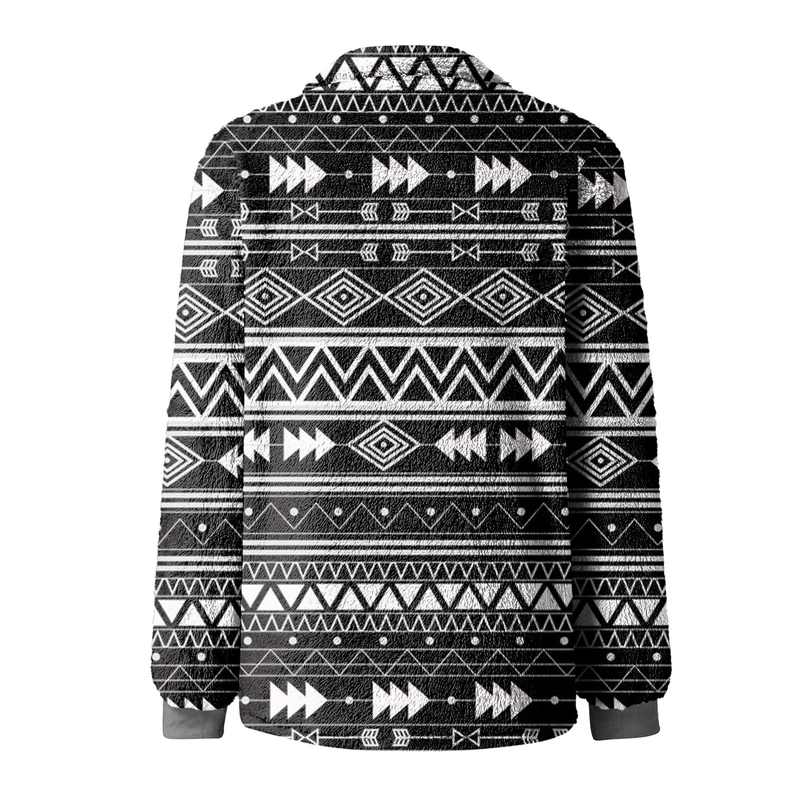 2021 Autumn/Winter New Men's Checkered Double sided Cardigan Sweater Fashion Plush jacket_voghion.com
