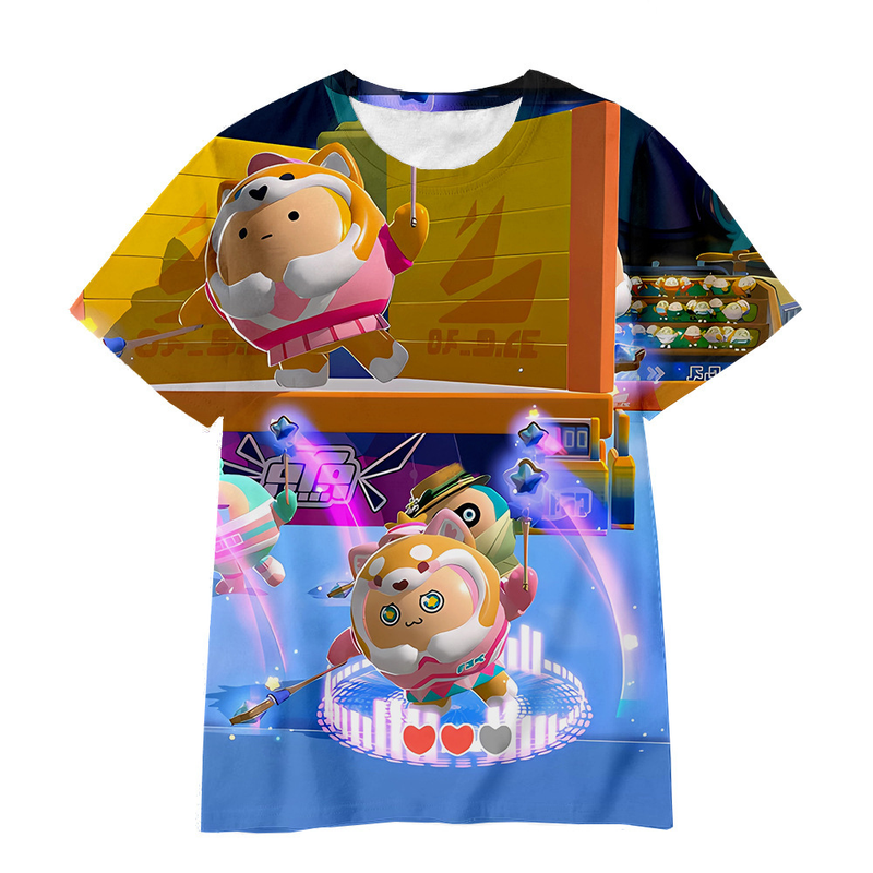 Eladó rajzfilmfigura Egg Party 3D digitális nyomtatású aranyos, lélegző póló_voghion.com