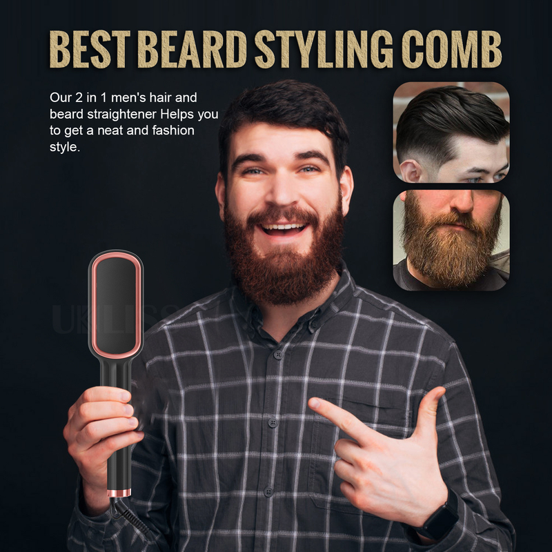Kämme für glattes Haar für Männer und Frauen, Kämme für Männerhaare, Bartkämme, Körperpflege, Kämme für Bartstyling für Männer_voghion.com