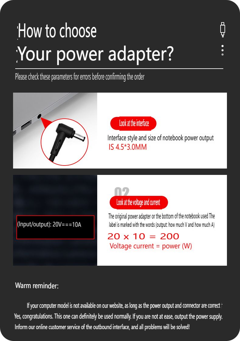 200-W-Netzteil, geeignet für ASUS-Laptops, 20 V, 10 A, Ladegerät mit 4,5 x 3,0 mm, kompatibel mit ASUS ROG Zephyrus G14/G15, TUF Dash F15_voghion.com