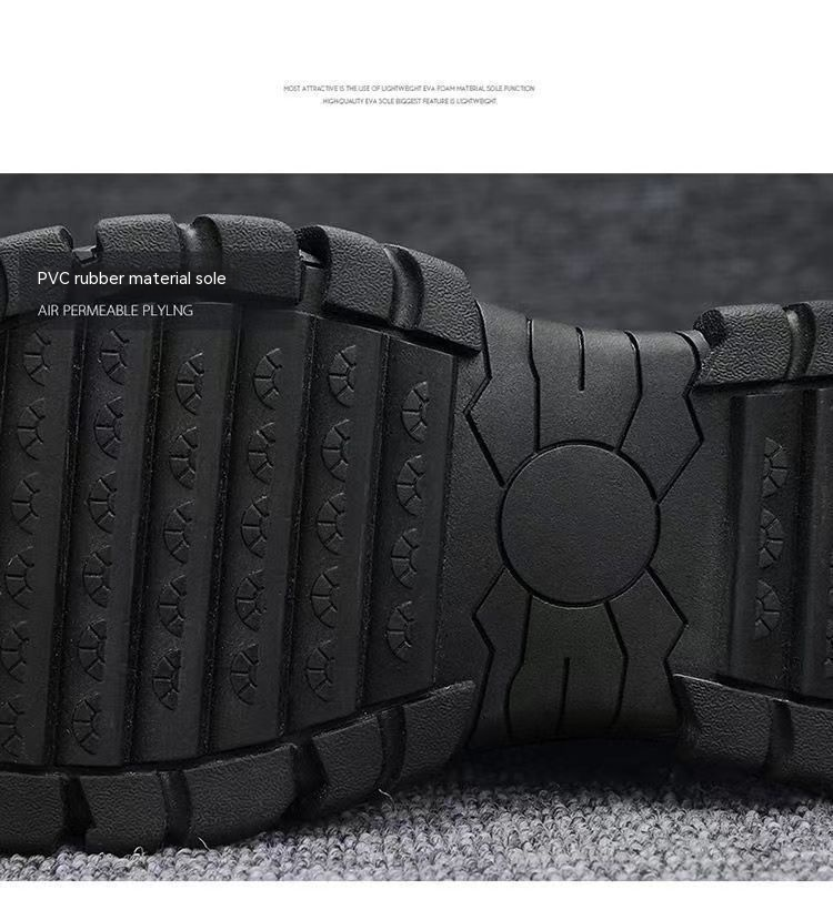 Man Comfortable Work Shoes Running Shoes Sneakers Mesh Footgear Footwear_voghion.com