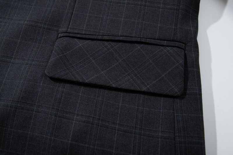 Eon Modish 25 Autumn New High-Quality Simple Plaid Loose Suit Blazer_voghion.com