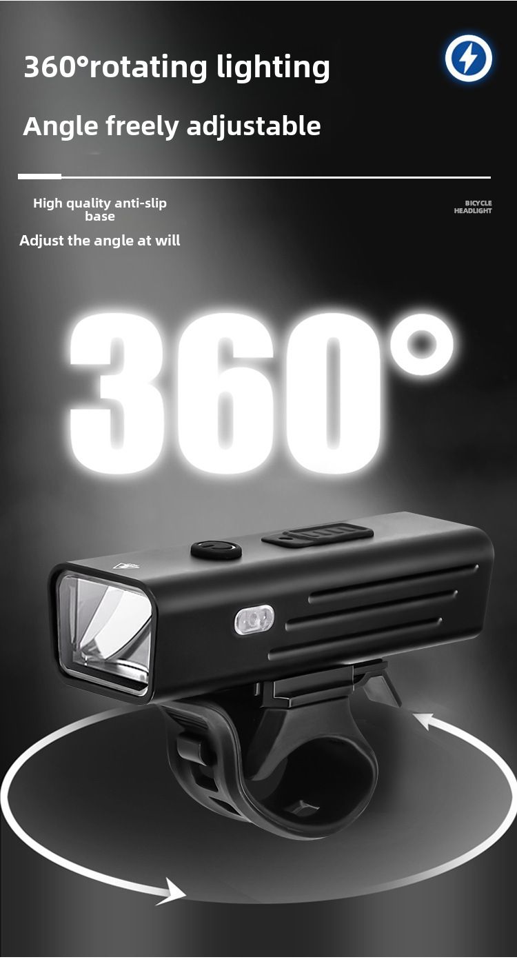 Luce per bicicletta Faro per auto da strada per mountain bike con sensore di luce intelligente Luce per guida notturna Protezione dalla pioggia Torcia notturna Attrezzatura_voghion.com
