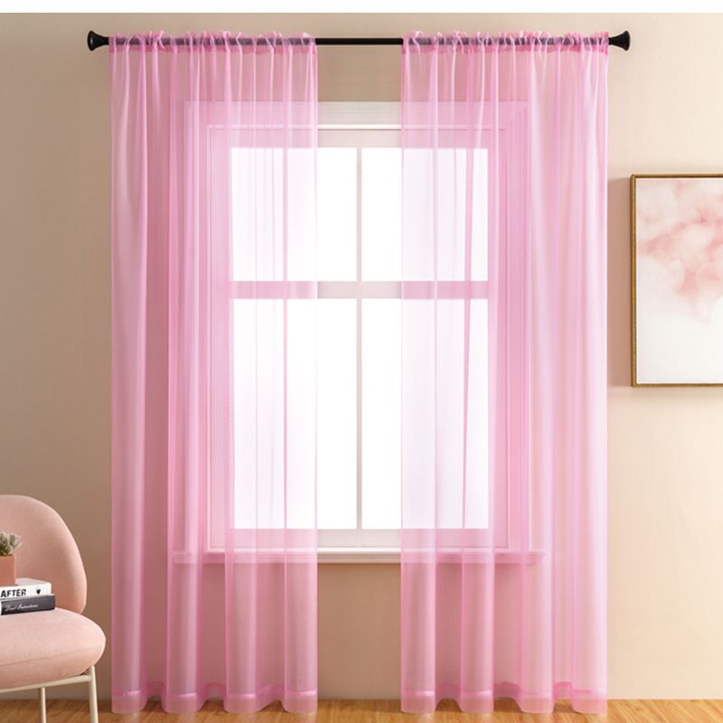 Transparente Vorhänge aus Polyester – Fenstervorhänge mit Stangentasche und Ösen oben (213,4 x 244,8 cm, lichtfilternd, wärmeisoliert, knitterfrei)_voghion.com