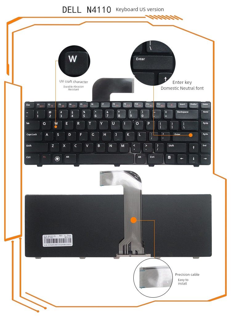 Klávesnice Ru pro Inspiron 7520 7420 15rr-3518 5520 14z-n411z_voghion.com