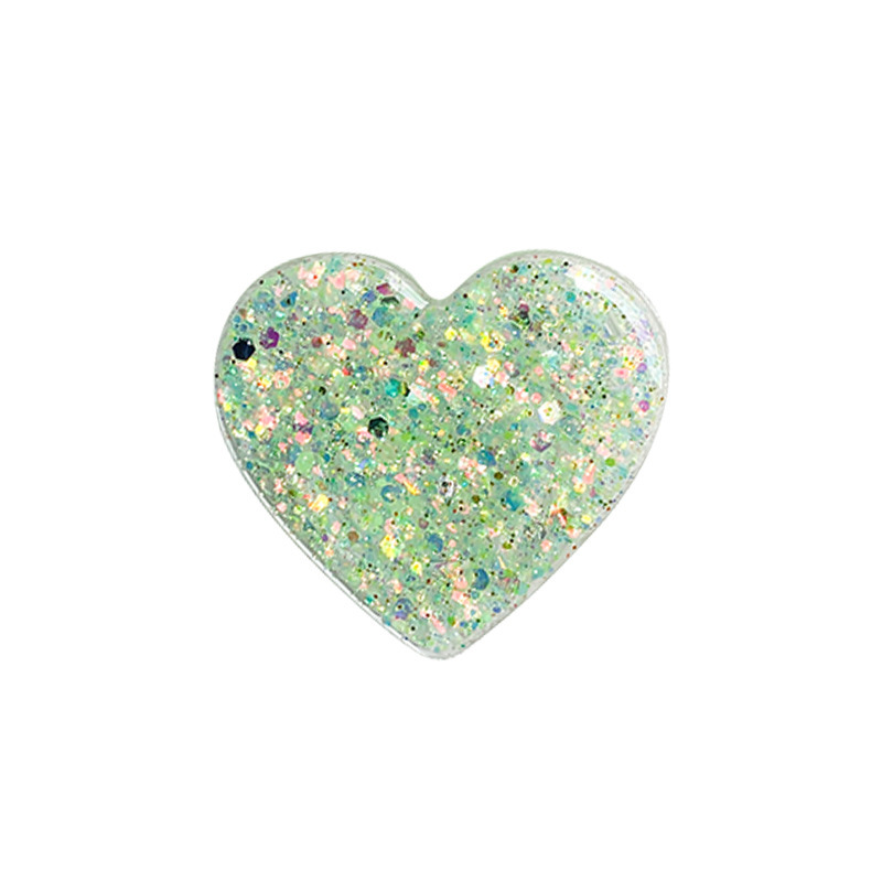 Drip Gle Glitter Love Phone Airbag Holder Stretchable Korean Instagram Style, Simple And Niche, Stable To Carry With_voghion.com