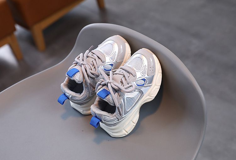 Spring and Autumn Children Sports Unisex Kids Sneakers Mesh Upper Breathable Basketball Shoes Tennis Casual Flats_voghion.com