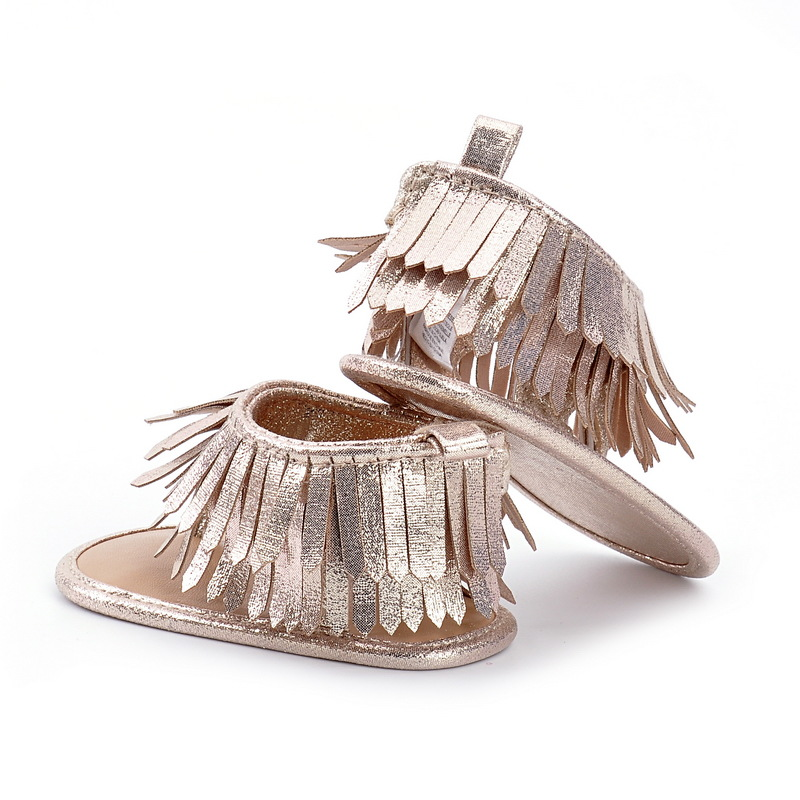Sommer Flip-Flop Quaste Baby Mädchen Sandalen Babyschuhe 0-1 Jahr altes Baby Kleinkind Schuhe Hallenschuhe Babyschuhe_voghion.com