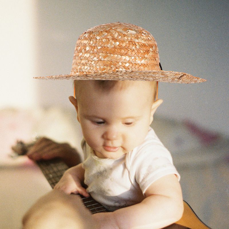 Heißer Verkauf Heißer Verkauf Kinder Stroh Strand Kappe Im Freien Sonnenschutz Handwerk Hut Sommer Party Farmer Kostüm Hüte_voghion.com