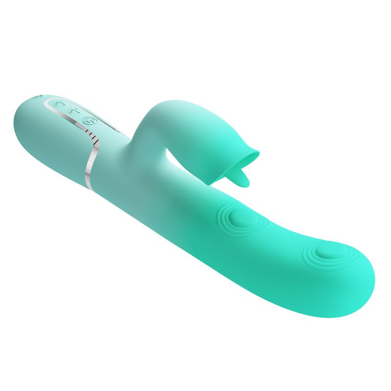 BaiLe 3-in-1 Massage Stick 7-frequency Drumming Tongue-swinging Vibrating Stick Female Masturbation Device_voghion.com