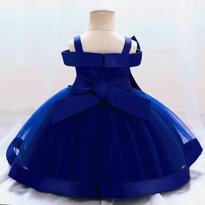 Abito da sposa per bambina 2025 (70-100 cm) | Tutù da principessa con ricami di perle e spalle scoperte per eventi estivi_voghion.com
