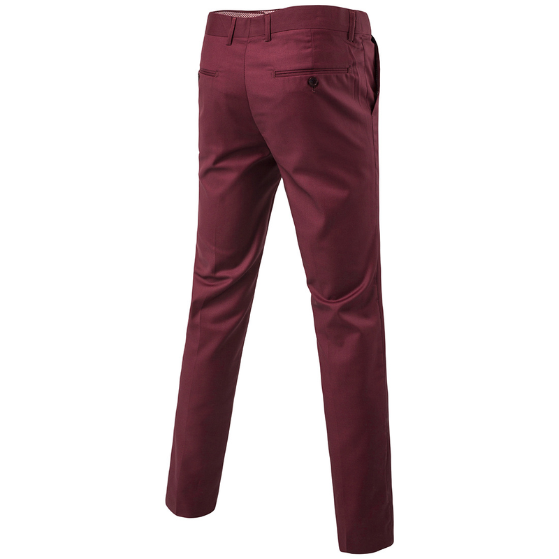 Fashion Quality Men's New Solid Color Trendy Versatile Casual Trousers Business Trousers 9 Colors 9 Sizes Trousers_voghion.com