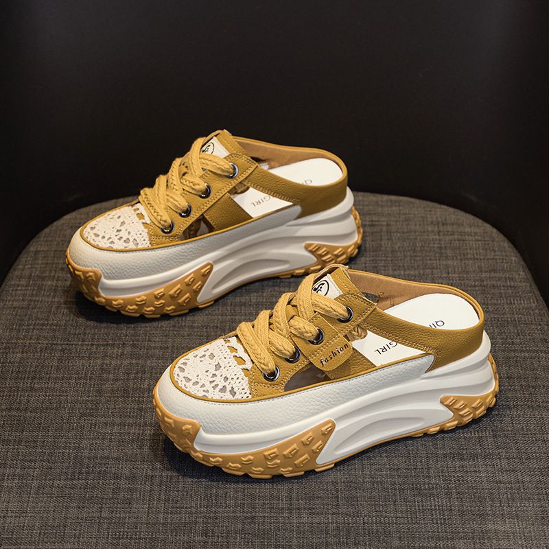 Genuine Leather Slip-on Shoes, Shoes 2025 New Models, Lightweight Inner Height Casual Sneakers, Thick Sole_voghion.com