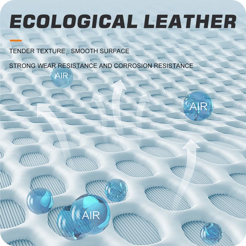 Nappa-Bezüge Komplettset Autokissen Doppelseitig Leder Atmungsaktiv Autositzschutz Universal-Stuhlpolster_voghion.com