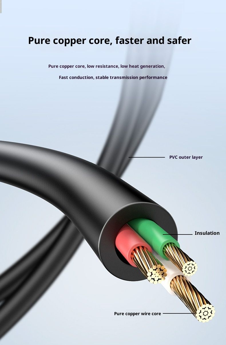 Digitex USB-auf-Typ-C-Schnellladekabel, kompatibel mit Handys, Luftbefeuchtern, Füllleuchten und Datenkabeln_voghion.com