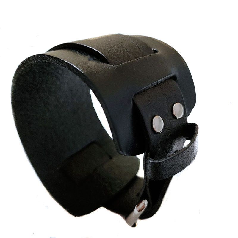 Bracciale regolabile in pelle intrecciata con personalità creativa da uomo, tendenza hip-hop_voghion.com