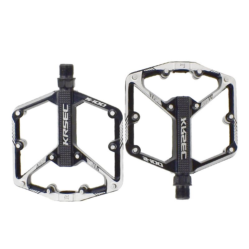 Accessoires de vélo KRSEC, alliage d'aluminium, antidérapants, pédales tout-terrain légères, VTT, trois pédales Peilin_voghion.com