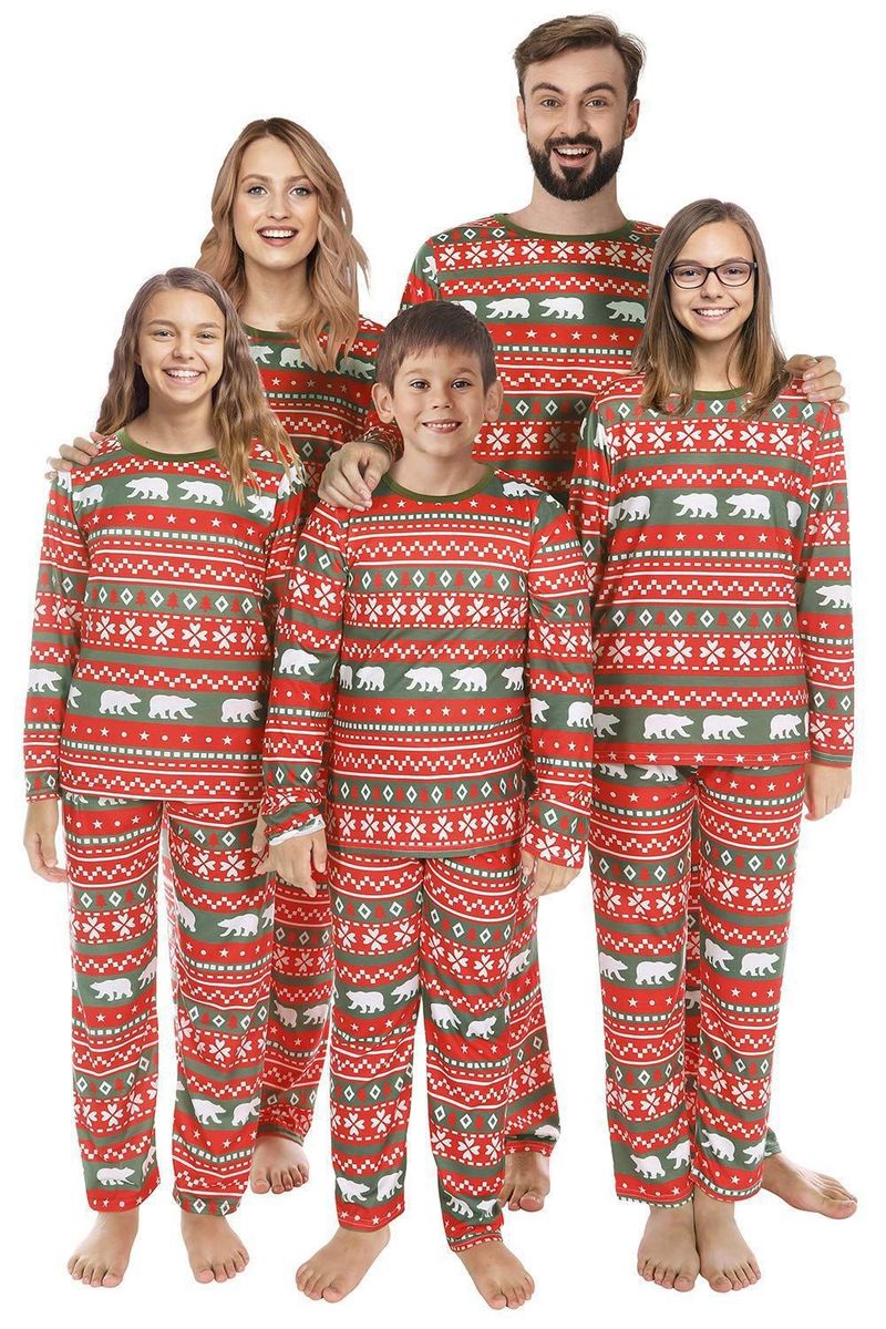 Christmas Family Matching Pajama Set – Soft Cotton Blend Sleepwear For Adults & Kids (S-3XL, Toddler 3-18M, Holiday Print, A-Class Certified)_voghion.com