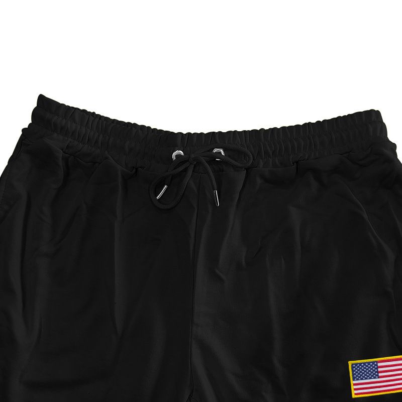 Calça de moletom masculina folgada, estilo americano, estilo casual, simples, com cordão, para o Dia da Independência, da Cross Border Independent Station, primavera e outono_voghion.com