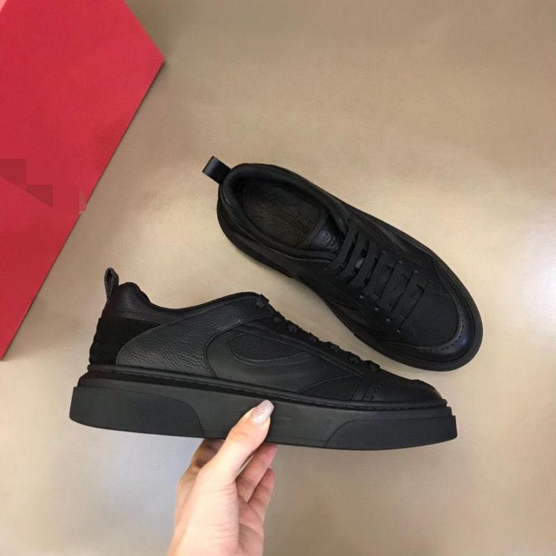 New Style Style Cowhide Patchwork Canvas Breathable Thick Sole High-Value Casual Sneakers Guangzhou Goods_voghion.com