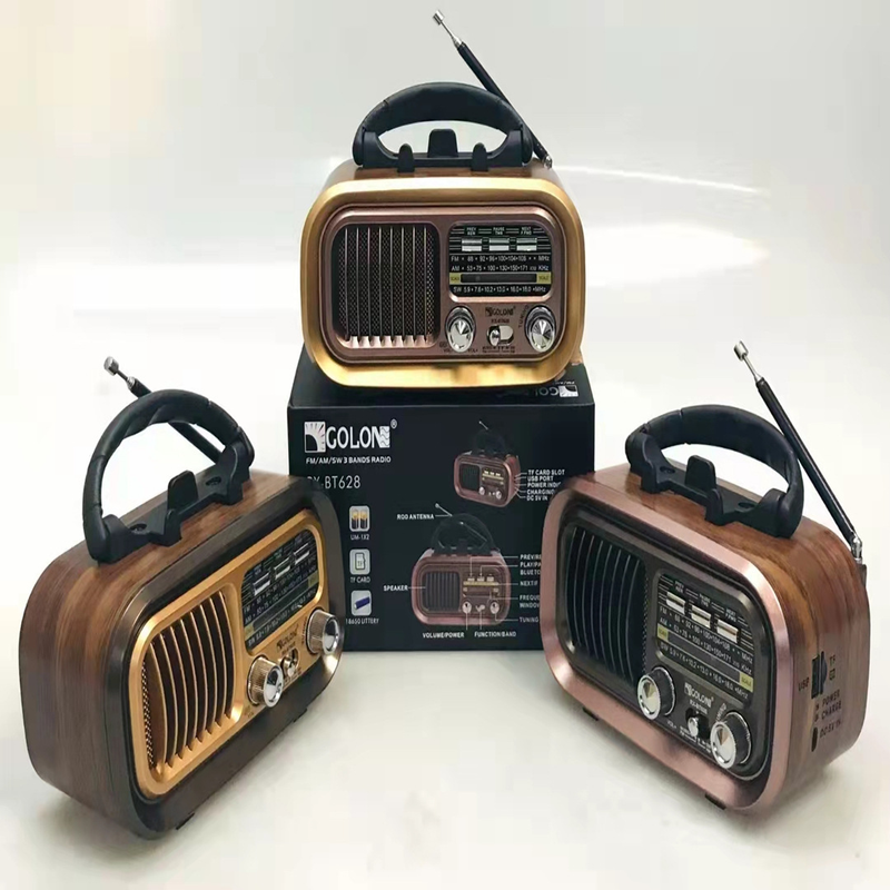 Hot selling BT628 charging portable multifunctional full band card insertion radio Bluetooth speaker_voghion.com