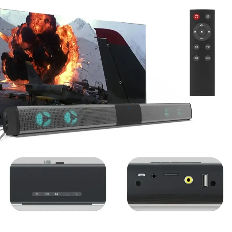 BS28E TV Trådløs Bluetooth Subwoofer 3D Stereo Surround Soundbar Hjemmekino Høyttaler FM-mottak Passer til_voghion.com