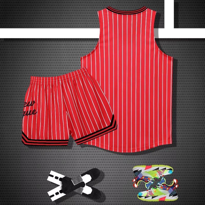 Maillot de basket-ball pour hommes, maillot d'équipe d'entraînement de compétition de Festival de printemps, impression de style américain, ensemble pour hommes, 2023_voghion.com