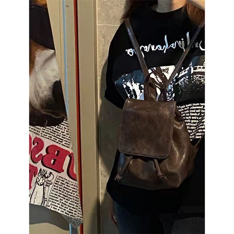 2024 Mini versatile backpack, high-quality and niche drawstring shoulder bag_voghion.com