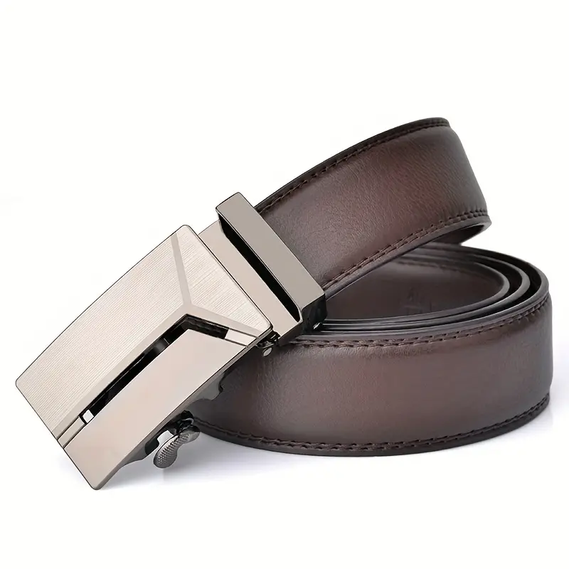 Fashionable Business Men's Belts Authentic Luxury Brand Belts Automatic Loop Belt Soft Leather Belt With Casual Pants Jeans_voghion.com