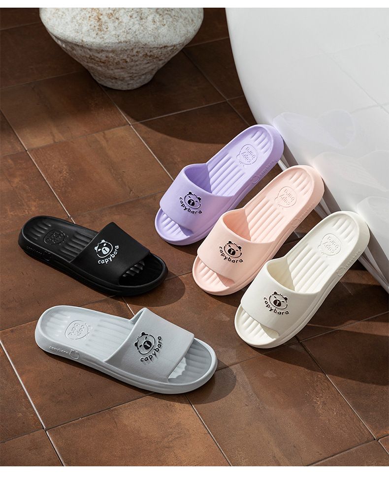 Cartoon Bear Couple Slides - Breathable EVA Slippers With Anti-Slip Sole (Unisex, 5 Colors, Sizes 36-45)_voghion.com