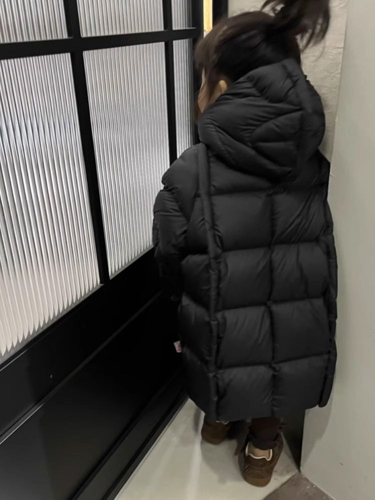 Mittellange neue Daunen-Baumwolljacke für Kinder für Mädchen, stilvolle neue Baumwollwattejacke, dick, warm, Baumwollwattejacke, Trend_voghion.com