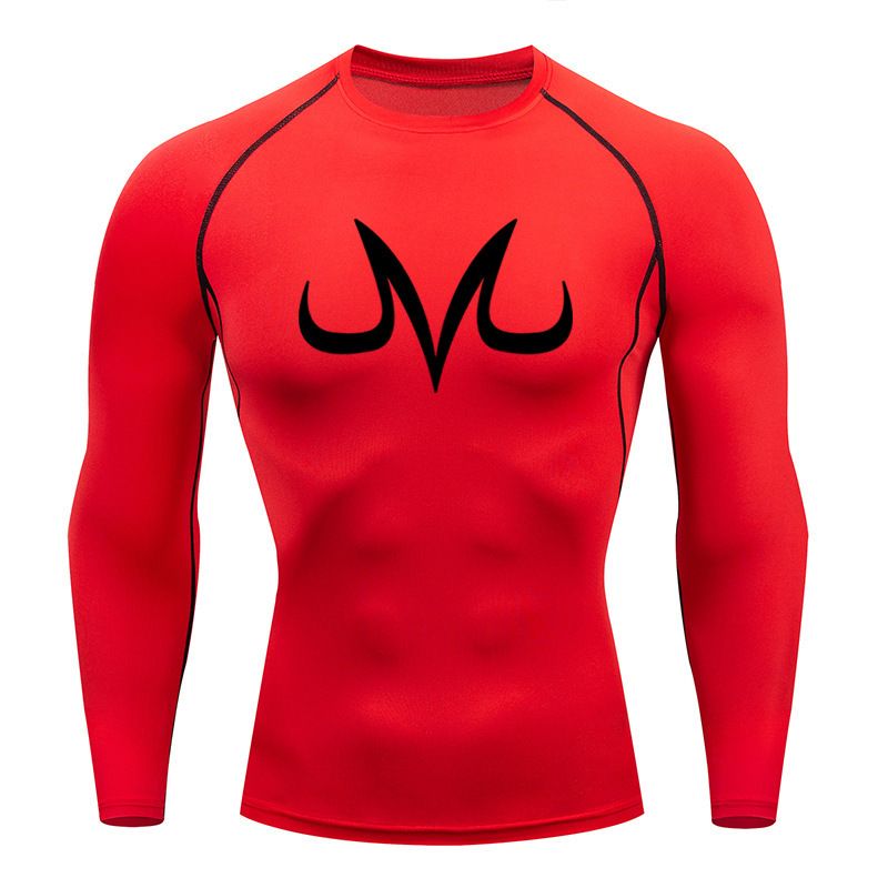 Erkek fitness, koşu, dar kesim yuvarlak yakalı tişört, sıkıştırılmış hızlı kuruyan üst, açık hava_voghion.com