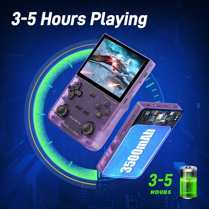 64 GB 16000+ Games 640*480 3,5 inch IPS Handheld Gaming 2025 TV Klassieke Draagbare Handheld Retro Gameconsole K36_voghion.com