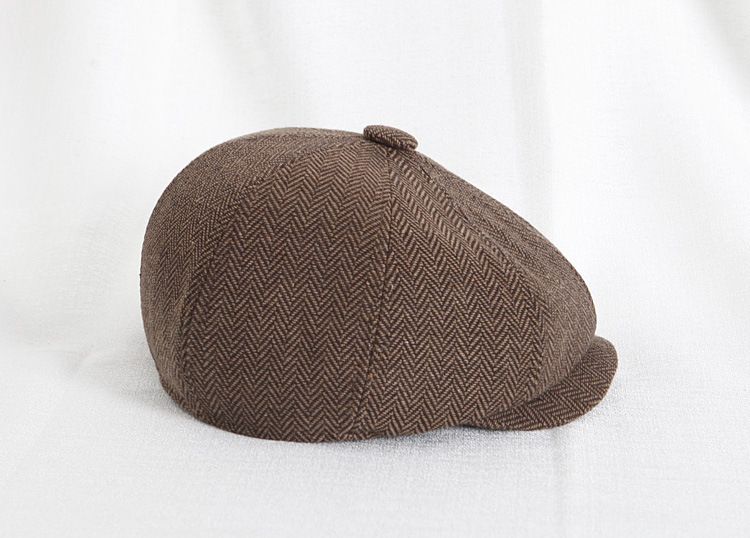Kinderbaretten voor de herfst en winter, petten voor ouders en volwassenen, achthoekige krantenjongensmutsen voor baby's, voorwaartse petten voor heren en dames_voghion.com