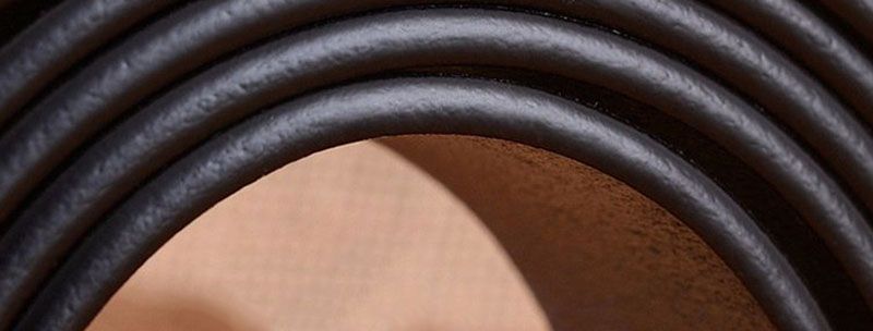 VARME menns toppkvalitets nye design massivt kuskinn menn ku ekte skinn kuskinn svart nålespenne metallbelter jeans_voghion.com