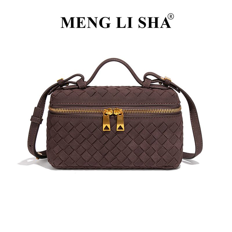 Herbst Winter Neue Matte Handgewebte Mittagessen Trendy Fashion Single Shoulder Crossbody Handheld Box Bag_voghion.com
