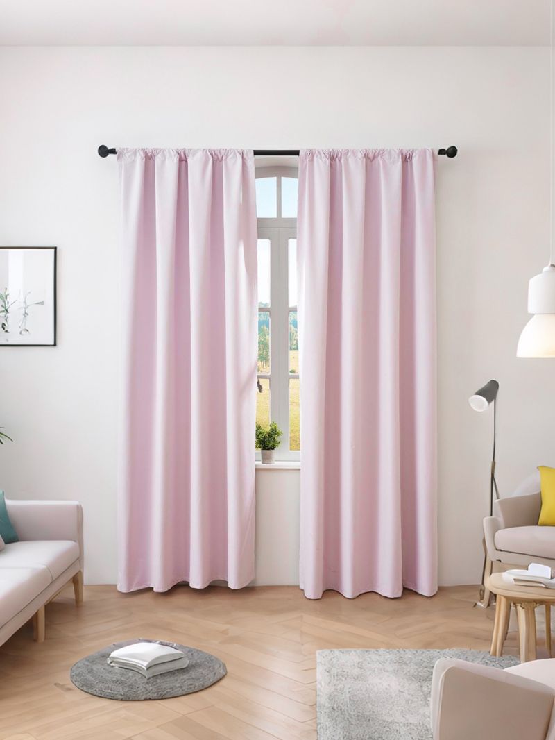 Blackout Curtains – Solid Color Window Drapes (90-100% Light Blocking, Polyester Fabric, Rod Pocket Design, Multiple Sizes & Colors)_voghion.com