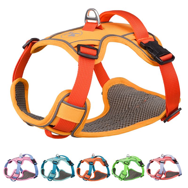 Coleira anti-explosão para animais de estimação, estilo colete, coleira refletiva e à prova d'água para cães pequenos e médios_voghion.com