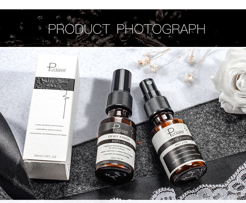 Pudaier Makeup Setting Spray Idratante Controllo Olio Spray Opaco Reintegrante 30ml Toner Makeup Setting Water_voghion.com