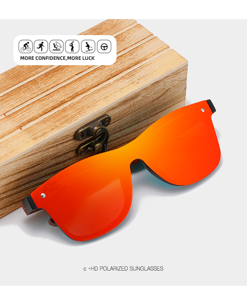 Nuovi occhiali da sole in legno con molla polarizzata integrata XY357 Meter inchiodato piede in bambù_voghion.com