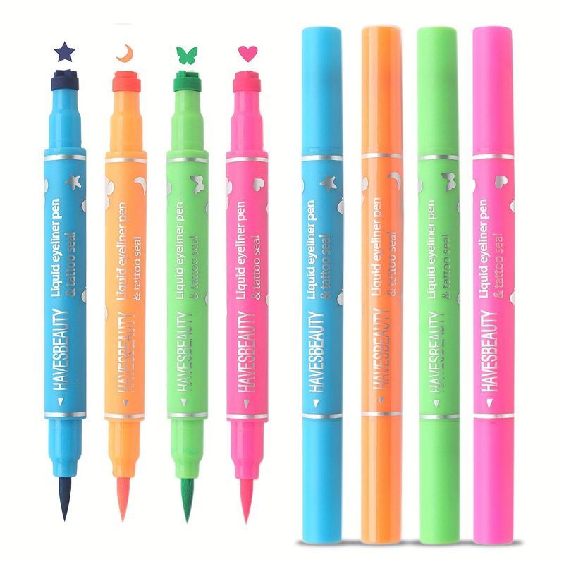 sigillare quattro colori eyeliner impermeabile trucco da palcoscenico pittura estremamente fine non sbavature Halloween eyeliner_voghion.com