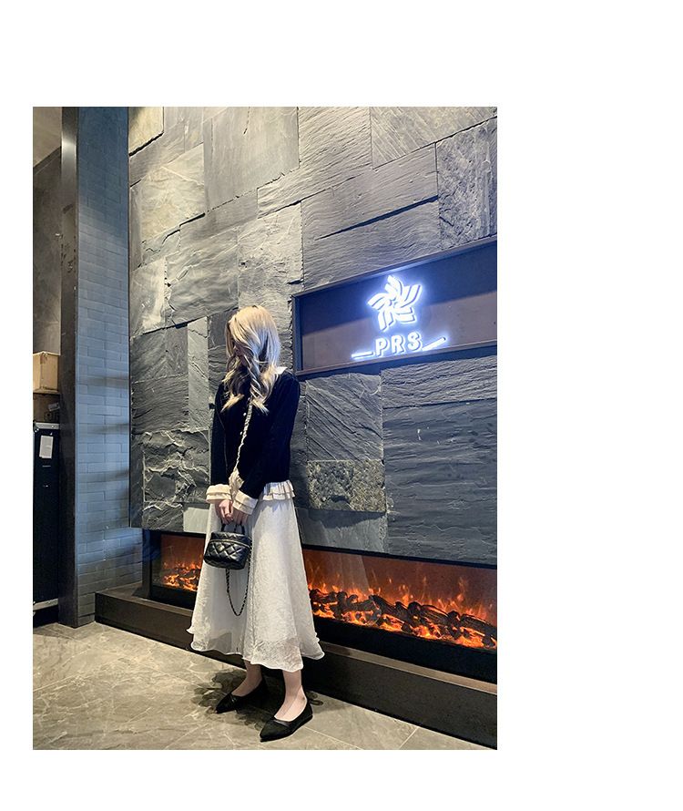 Flache schwarze Arbeitsschuhe Damenlederschuhe Spitze und bequeme professionelle Arbeitsschuhe mit flachem Mund und niedrigem Absatz_voghion.com