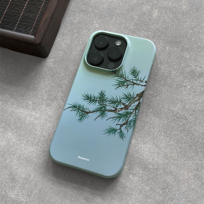 【173 People's Collection】 Blue Tree IPhone 14 ProMax Phone 13 Pro Film 12 All Inclusive 11 Glossy XR Hard Case_voghion.com