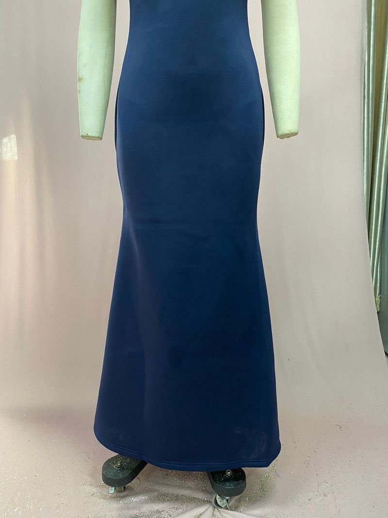 Damenbekleidung Große Größe Schlankes One-Shoulder-Kleid Brautjungfern Bankett Kleines Kleid_voghion.com