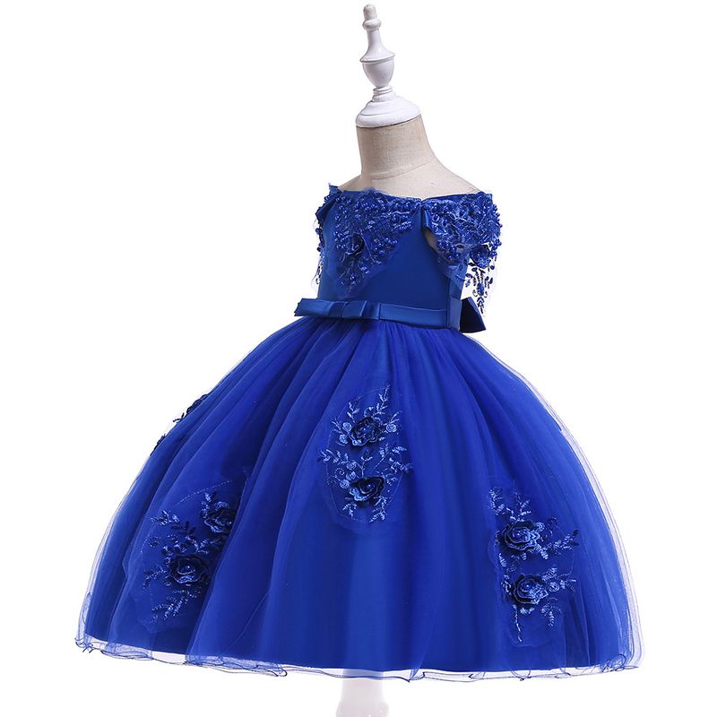 Babykleidung Mädchenkleid Kinderkleid Kleid CuHK Einreihiges, schulterfreies, mit Perlen besetztes Smoking-Laufstegkleid für Kinder_voghion.com
