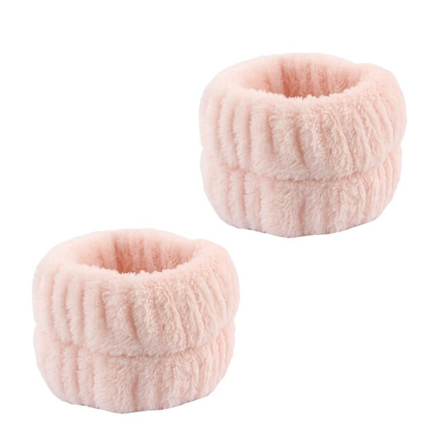2 tk käepaela näo pesemiseks, pehme mikrokiust randme higipael, korduvkasutatav meigirätik, randmetüdrukute elastsed dušipaela peapaelad_voghion.com