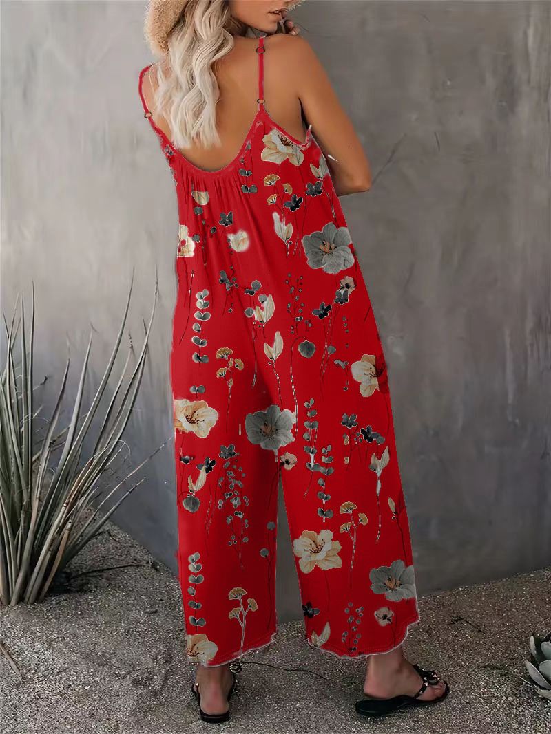 Mono informal de tirantes para mujer, primavera/verano 2025, otoño, nuevo producto, estampado sin mangas_voghion.com