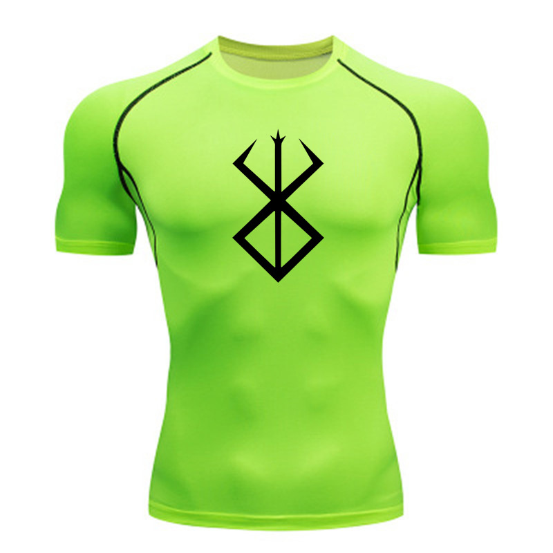 Man's Clothing Sports Tight Quick Drying Fitness Wear Short Sleeve Running High Elastic Moisture Absorption Compression T-shirt For Men_voghion.com