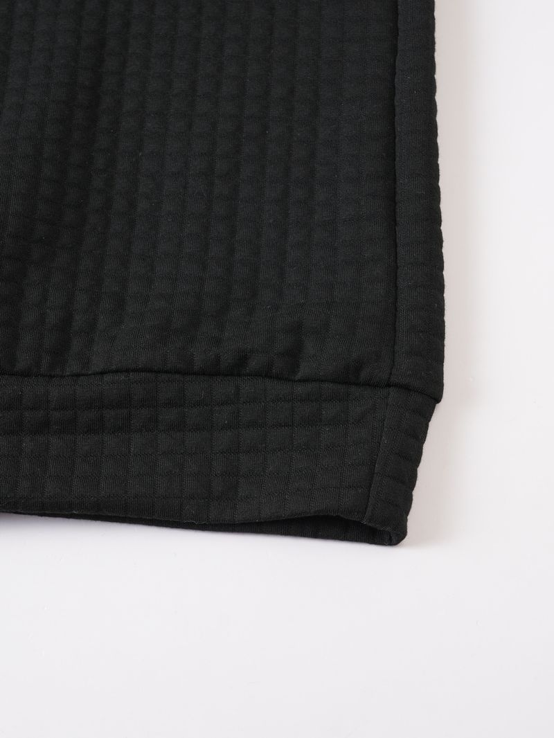 Felpa con cappuccio a quadri da uomo – Felpa casual a maniche lunghe con cerniera (S-XXXL, design a blocchi di colore)_voghion.com